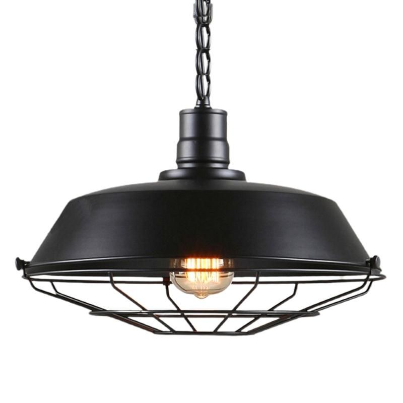 Loft Style Vintage Industrial Iron Pendant Light E27 for Salon Restaurant Bar Antique Pendant Light (WH-VP-78)