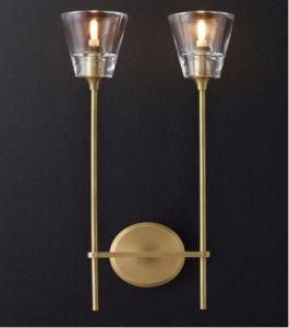 Classic Wall Lamp Brass Copper Crystal Wall Lamp 2 Heads Designs