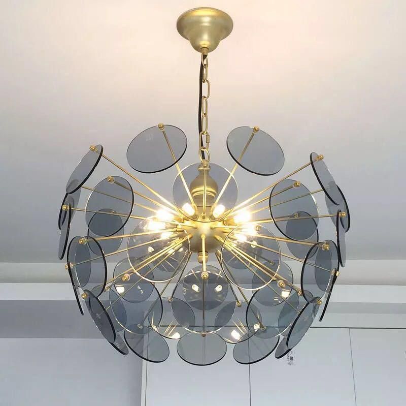 Nordic Glass Ball Round Bubble Ball Branching Pendant Lamp