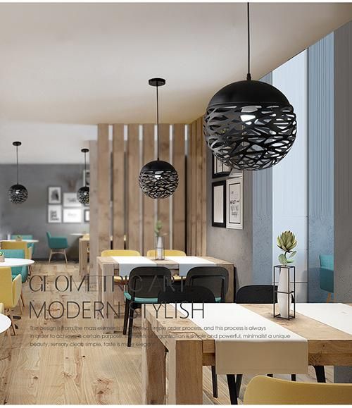 Decorative Interior Lighting for Hanging Pendant Lamp E27 Restaurant Light