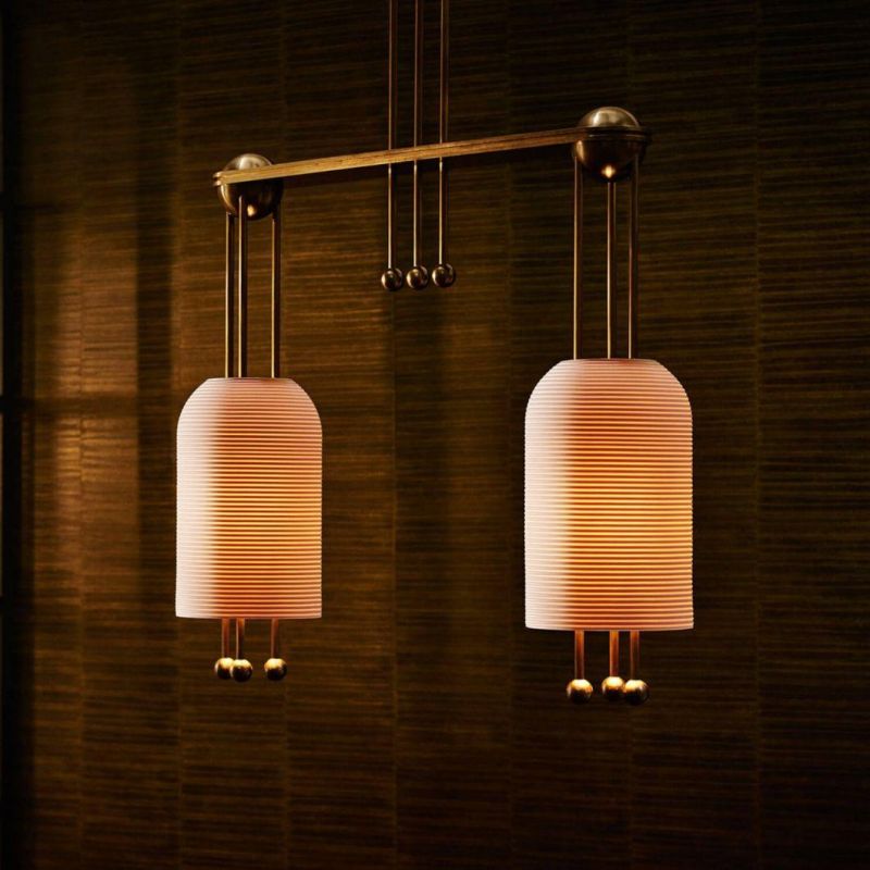 Modern White Pendant Light Single Head Glass Lampshade for Dining Room Creative Lamps Lantern Pendant Lamp (WH-AP-175)