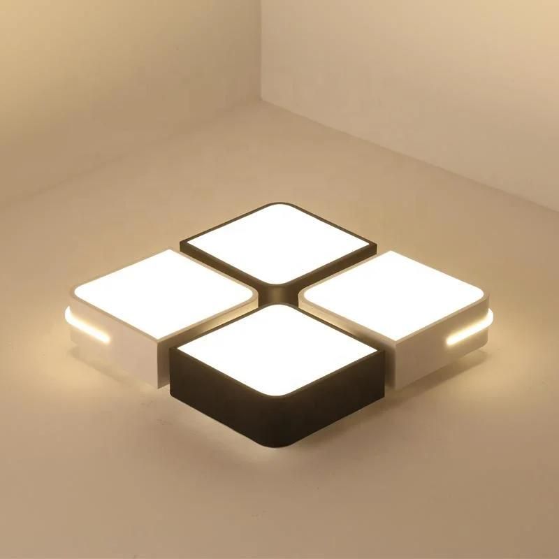 Simple Style Surface Mount Remote Control Modern Ceiling Light