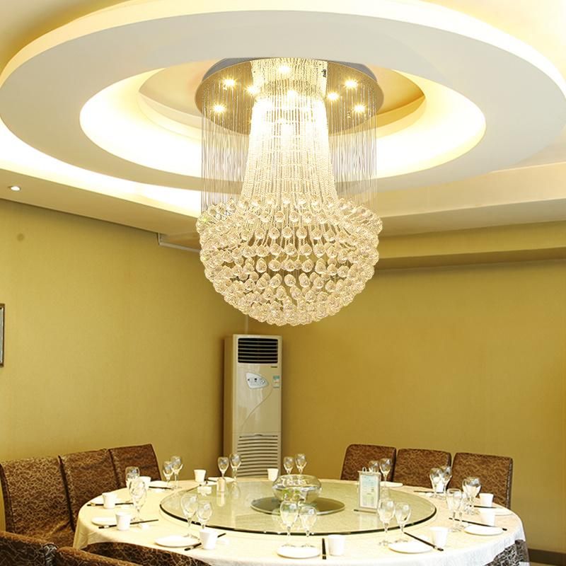 Chrome Crystal Ceiling Lights for Living Room Bedroom Light Fixtures (WH-CA-23)