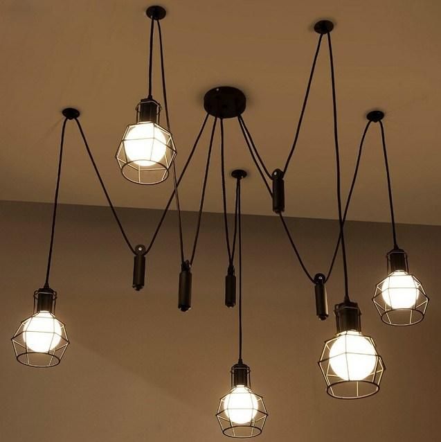 Vintage Retro Ceiling Light Adjustable for Indoor House Coffee Shope Lighting (WH-LA-05)