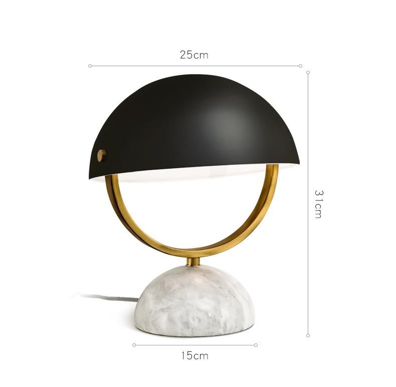 Nordic Bedroom Bedside Lamp Individuality Creative Retro Designer Postmodern Study Dining Room Marble Table Lamp