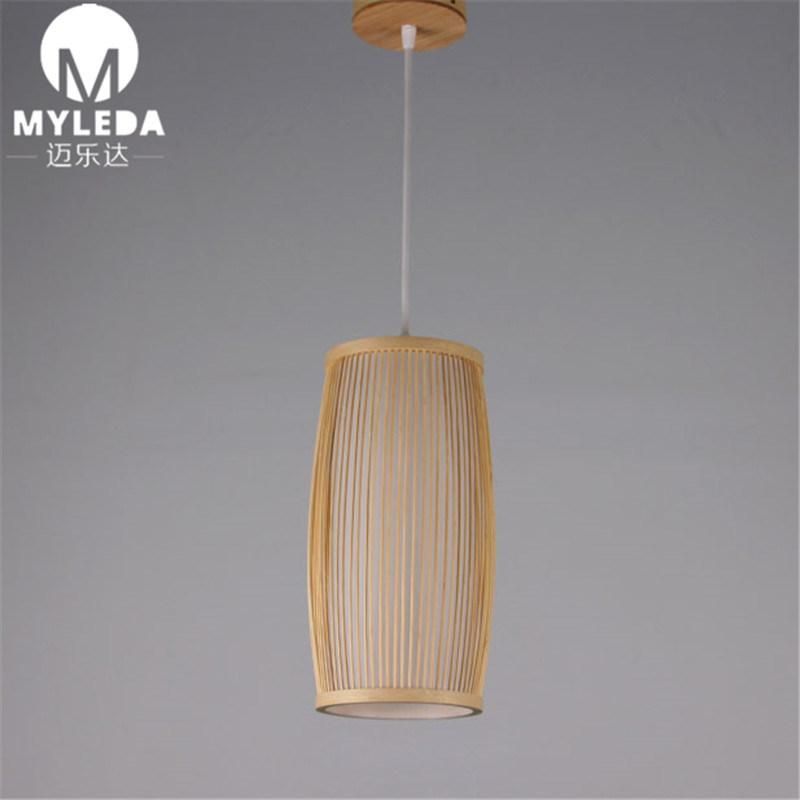 Japanese Style Bamboo Wooden LED Pendant Lighting for Restaurant Decoration