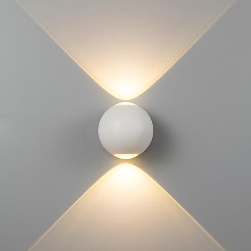 LED Round Simple Modern Light Villa Hotel Bedside Living Room Bedroom Corridor Wall Lamp