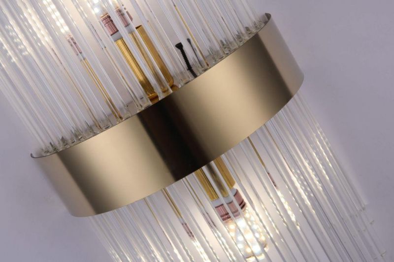 Fashion Creative Crystal Deluxe Wall Lamp for Villa Bedside Hotel Aisle E14 Wall Lamp