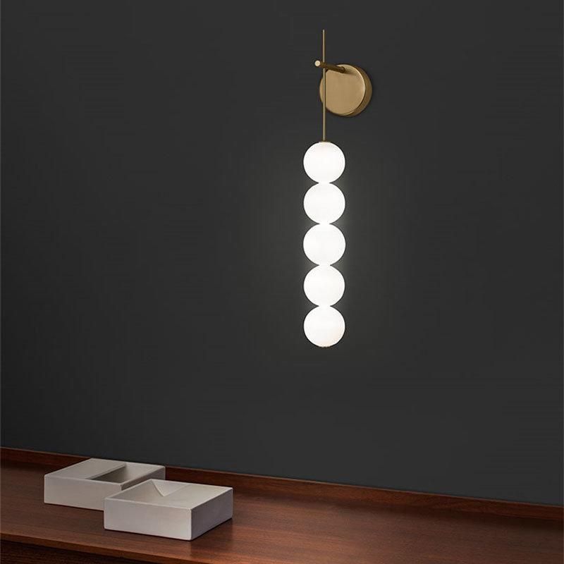 2022 Glass Ball Chandelier Hanging Chandelier with Glass Balls Nordic Design Lamp