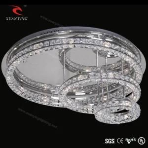 Home and Hotel Crystal Ceiling Lighting with Round Steel (Mx20351-23)