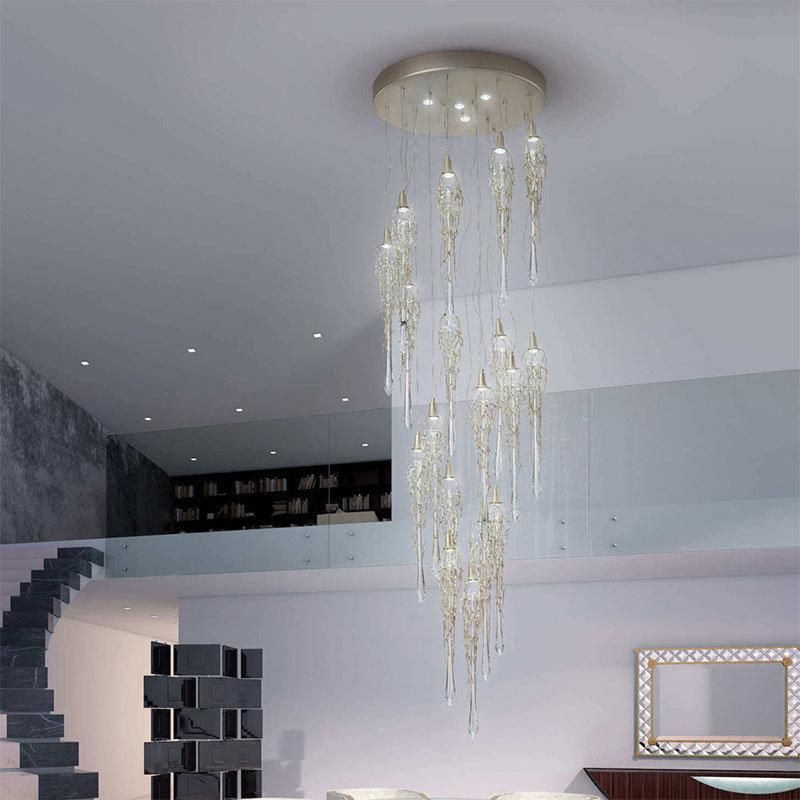 Fashion Personality Single Gold Brach Shape Pendant Light