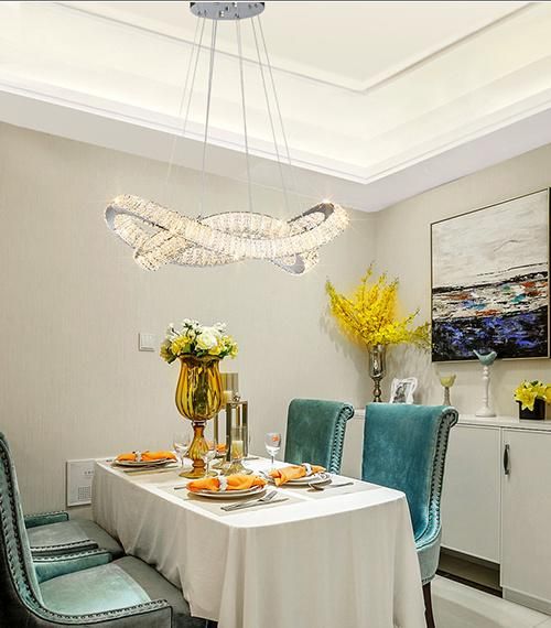 Modern Luxury Gold Crystal Chandelier for Interior Lighting Sitting Room Decoration