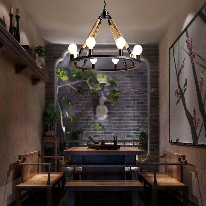 Industrial Linen Pendant Light for Kitchen Bar Restaurant Lighting Fixtures (WH-VP-17)