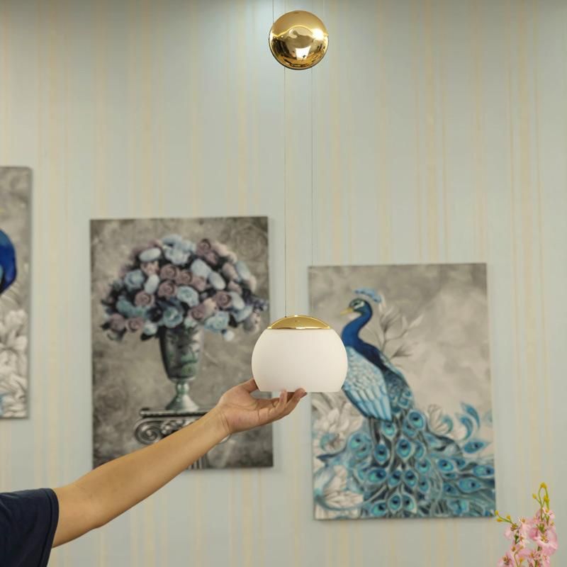Post Modern Mini Designer Ball Pendant Light Design Study Simple Rose Gold Lamp Restaurant Pendant Lamp (WH-AP-161)