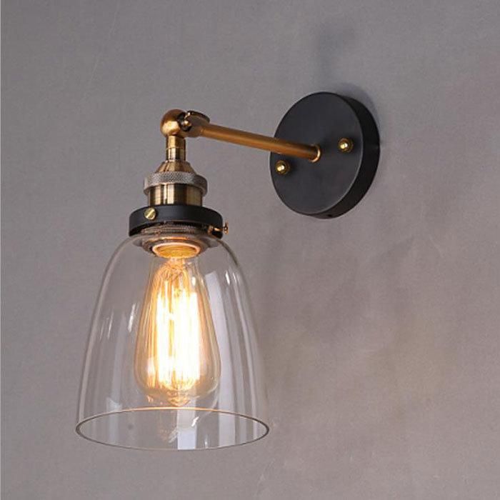 Antigue Glass Lampshade Vintage Wall Lamps Light Home LED Wall Lights Sconce (WH-VR-109)