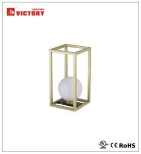 Modern Art Simple Style Brass Table Lamp with Ce Approval