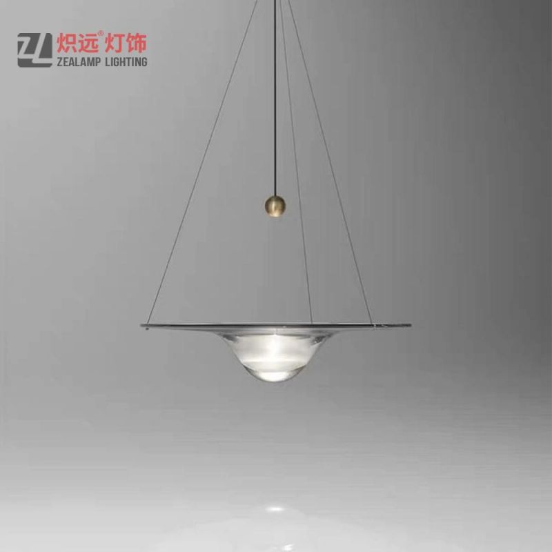 Clear Glass Pendant Lamp for Dining Table Lighting