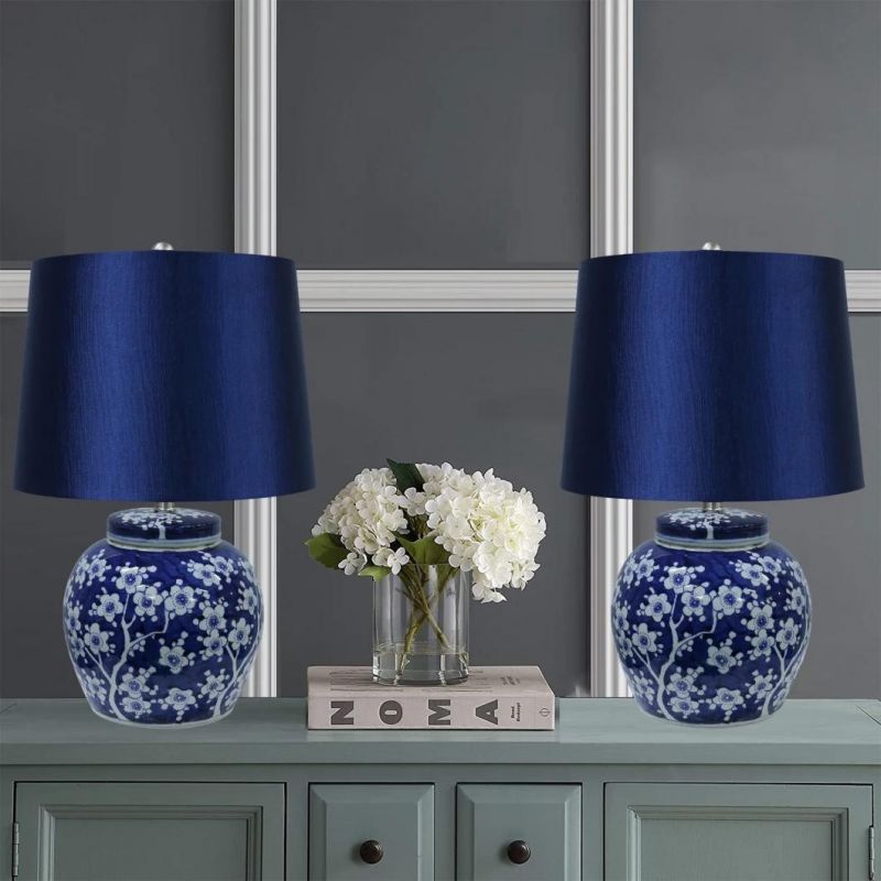 Modern LED Table Lamp Design Decoration Bedroom Night Light Luxury Bedside Reading Lamp Chinese Style Ceramic Table Lamp