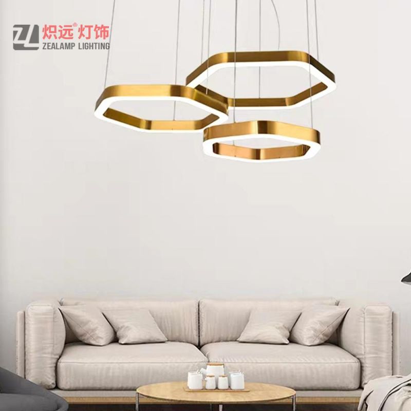 Contemporary Hotel Residences Luxury Pendant Lamp Stainless Steel Decorative Chandelier