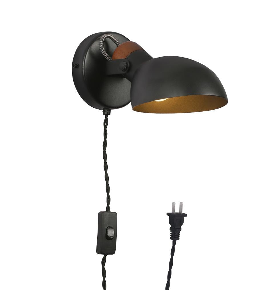 Vintage Creative Wall Light LED Bedside Bedroom Foyer Study Wall Lamp with Switch (Wh-VR-93)