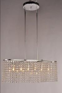 Crystal Antique Iron Chandelier Hanging Pendant Lamp