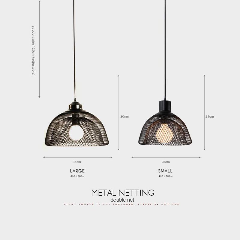 Vintage Black Iron E27 E26 Pendant Lights Contemporary Pendant Lamp Chandelier Pendant Lights