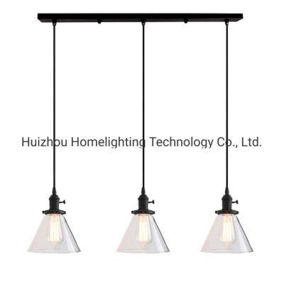 Jlc-3552 Industrial 3 Heads Pendant Hanging Ceiling Lighting Fixture Dining Table Light