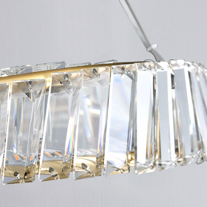 Transparent Lampshade Crystal Modern Style Pendant Lamp Chandelier Living Room Lamp