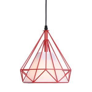 Modern Black Pendant Lights Metal Wire Cage Iron Wire with Fabric Light Pendant for Dining Room and Living Room Pendant Lamp