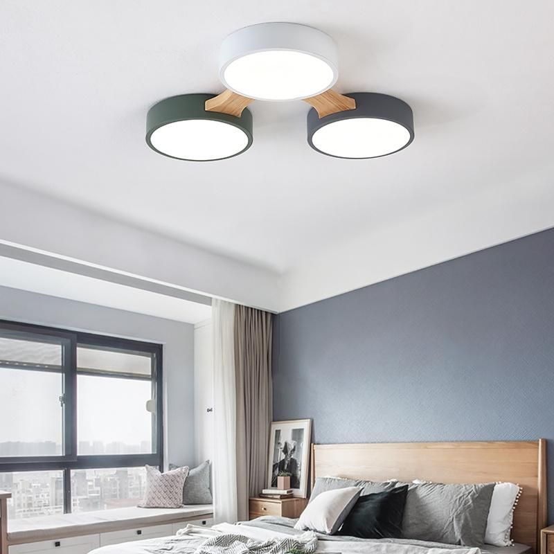 Round Creative Ceiling Light Modern Simple Bedroom Lamp Children Room Light