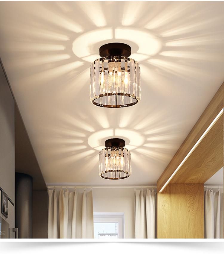 Nordic Modern LED Chandelier Hotel Restaurant Luxury Crystal Ceiling Lamp