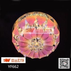 New Round Glass Crystal LED Ceiling Chandelier with Shipping Cost (YF662/R5)
