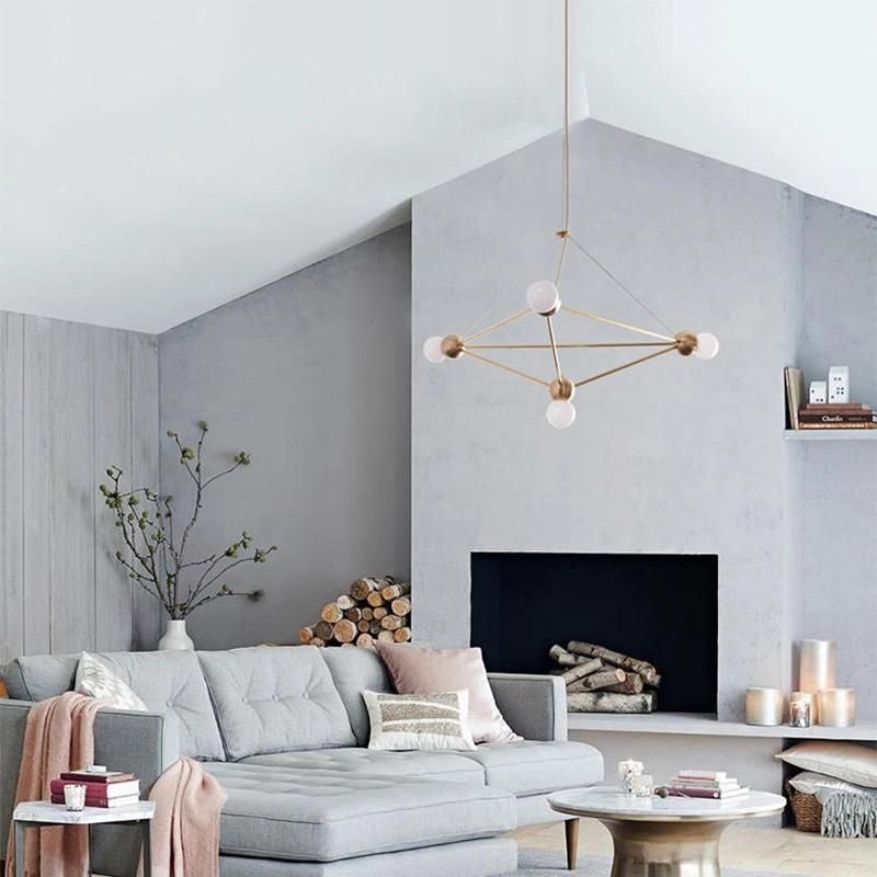 Pendant Lamp Living Room Dining Room Bedroom Metal Ball Chandelier