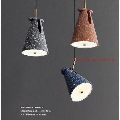 Nordic Decorative Hanging Lamp Terrazzo Chandelier