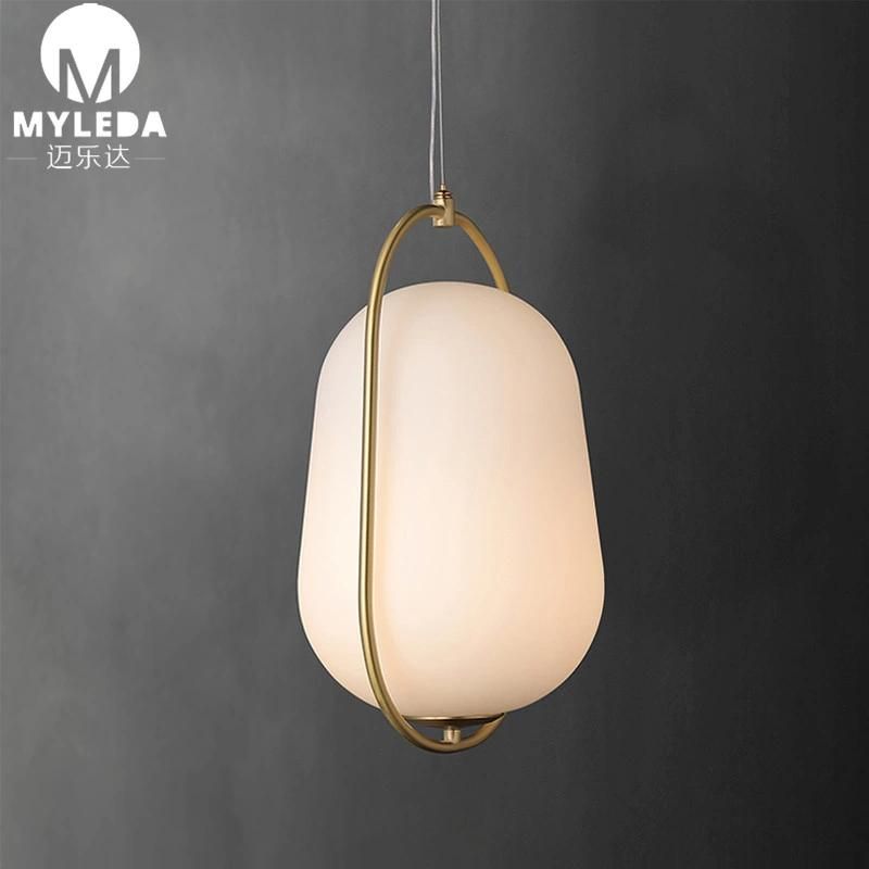 Glass Shade E27 Vintage Industrial Hanging Lamp Pendant Light