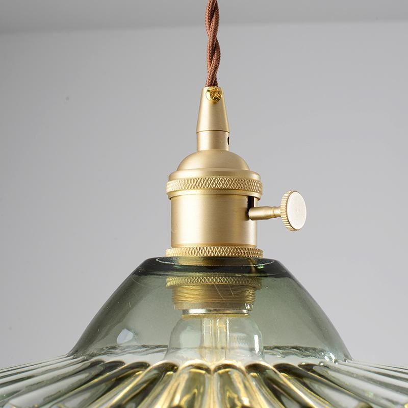 Glass Dome Pendant Light for Bathroom Dining Room Kitchen Lamp Fixtures (WH-GP-06)