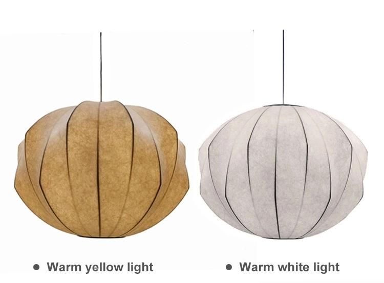 Home Decor Chinese Lantern Hanging Living Room Indoor LED Silk Rustic Pendant Light Fixtures Over Elegant Bed Lamp Silk Lamp Bub