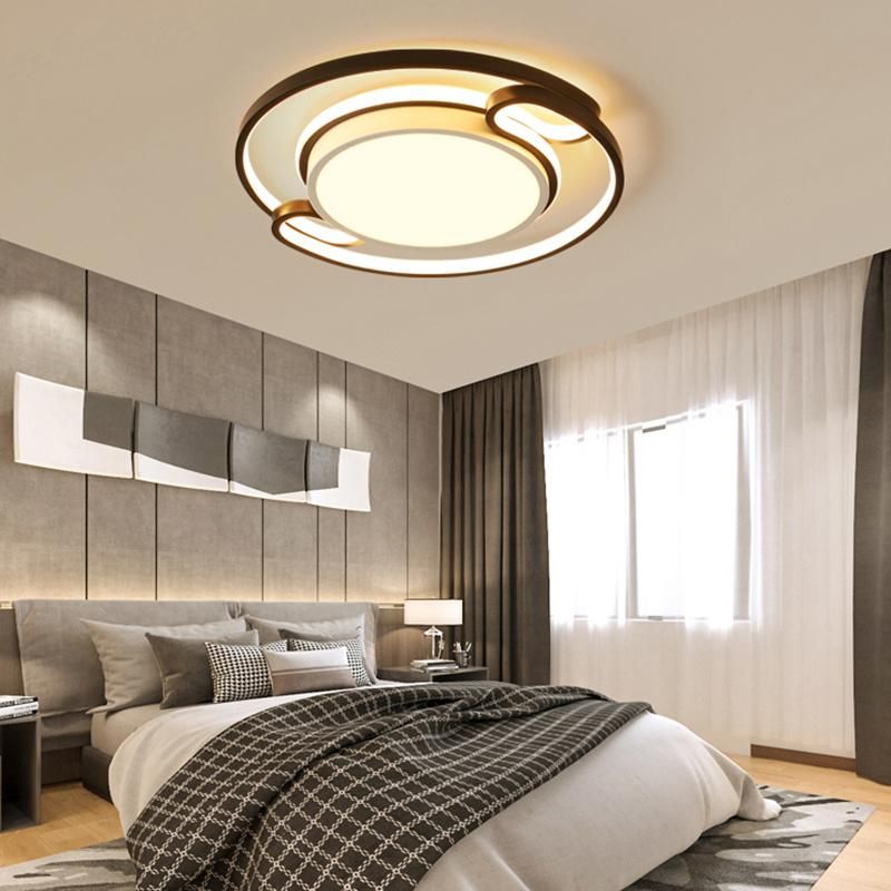 Simple Modern Round LED Living Room Light Creative Study Light Luxury Room Ceiling Lamp