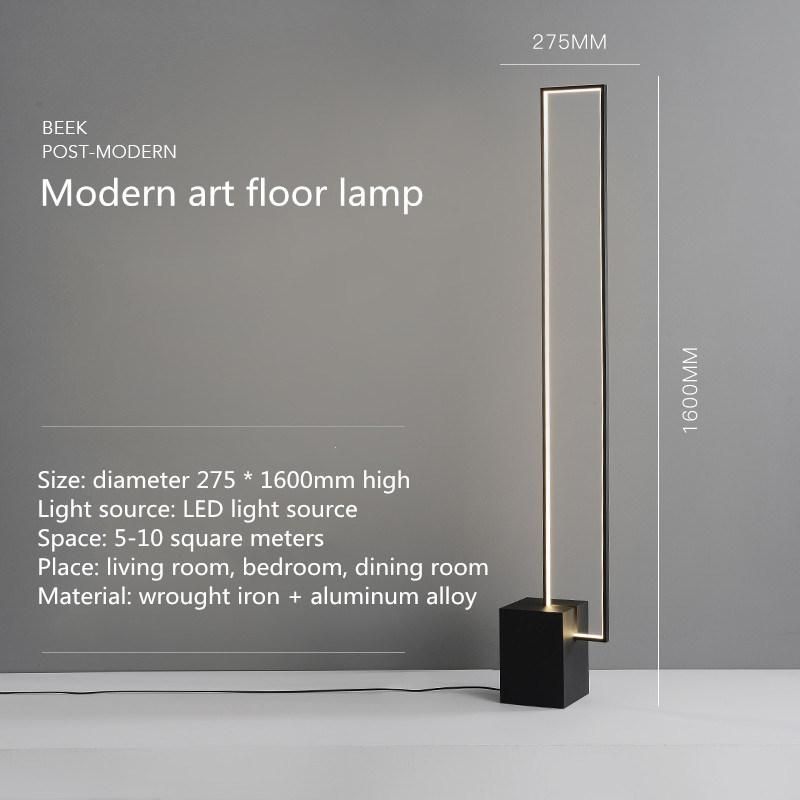Nordic Minimalist LED Floor Lamps Tricolor Lamp Remote Control LED Stand Light (WH-MFL-09)