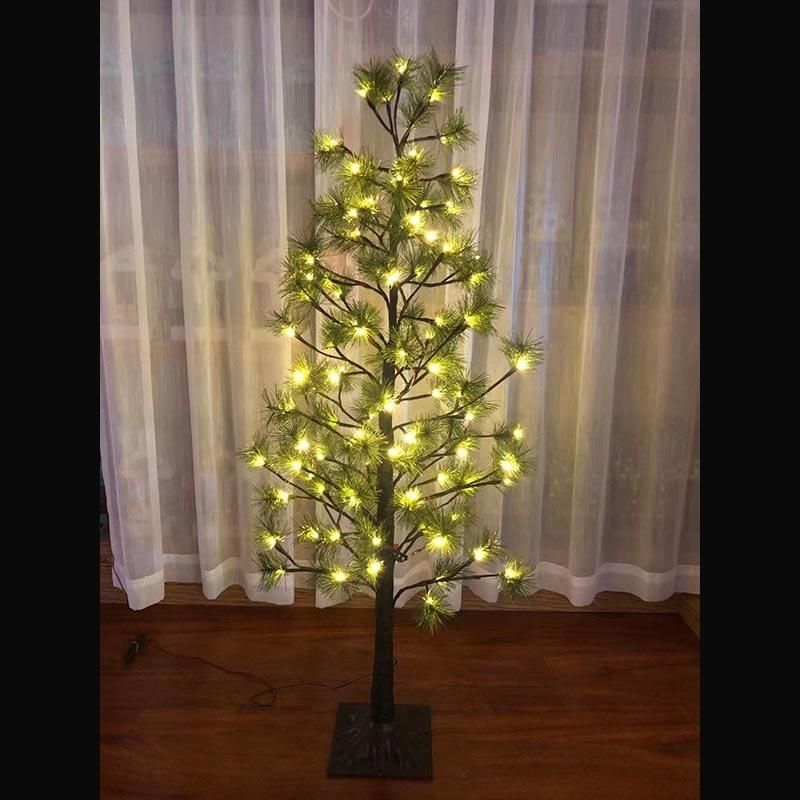 Christmas Decorations Gold Light Pine Needle Tree Lamp for Gc-Lt-0061