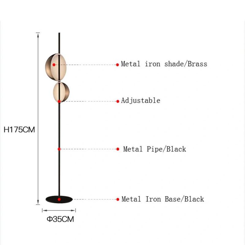Modern Standing Hotel Lobby Floor Lamp for Project Lobby Lighting