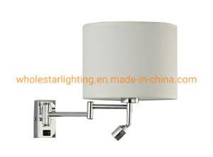 Metal Wall Lamp with Fabric Shade / Hotel Wall Light (WHW-747)