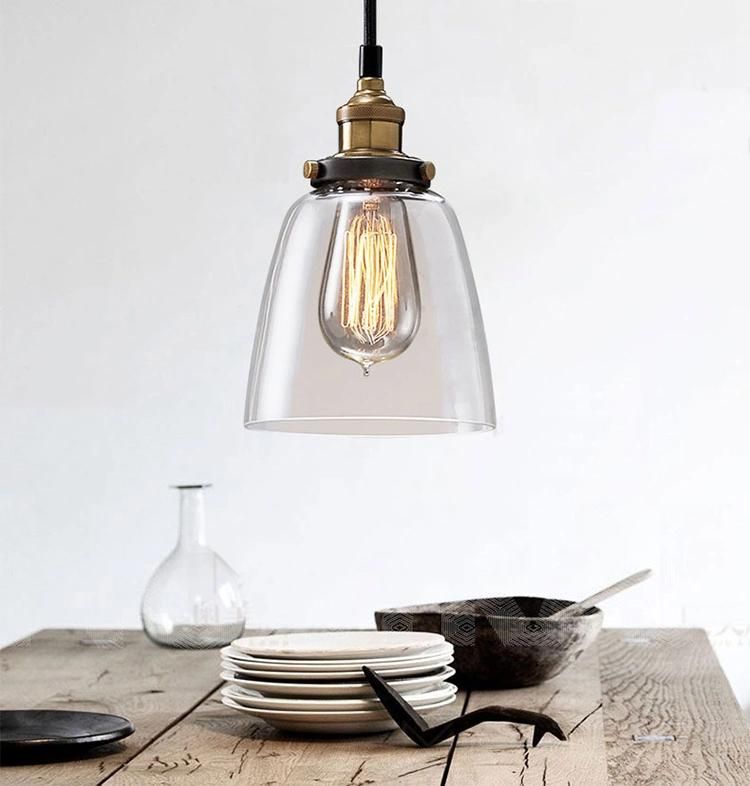 Indoor Simple Glass Chandelier Pendant Lamp Lighting for Room Decoration
