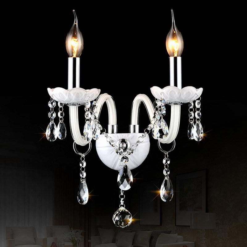 Black Wall Lights for Home Indoor Lighting Bathroom Cabinet Decorate Crystal Bedside Lamp (WH-OR-160)