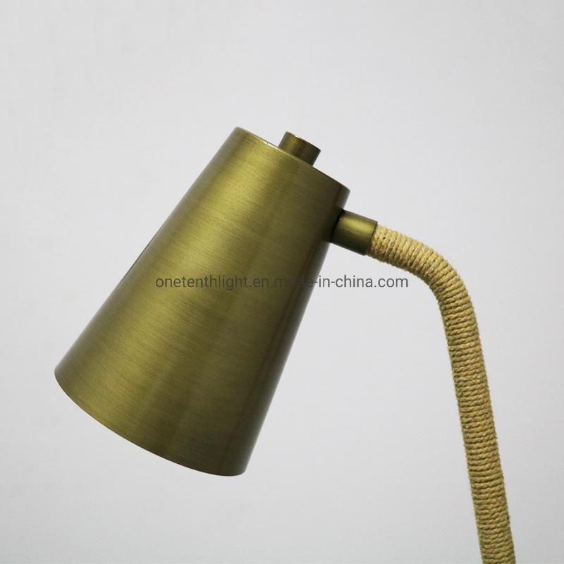 Metal Base and Shade in Bronze Finish Table Lamp