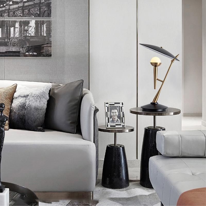 Home Decorative Black Metal Beside Living Room Nordic Ball Round Desk Lights Residential Modern Luxury LED Gold Table Lamp