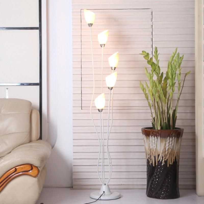 Golden Floor Lamp E14 Metal Cloth Crystal Brilliant Floor Light Wedding Glass Floor Standing Light