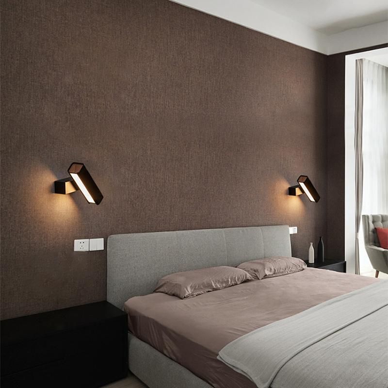 Living Room Bedroom Lamp Nordic Walnut Solid Wood LED Wall Lamp