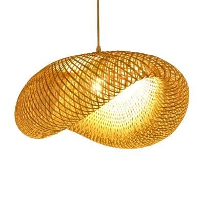 Handmade Nordic Lamp Woven Christmas Pendant Lighting for Japan Hotel Apartment Project Woven Rattan Lamp Decoration