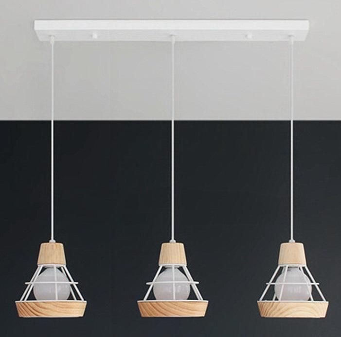 Fancy Decorative Metal Wooden Pendant Home Light for Coffee Shop